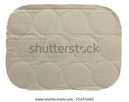  corrugated cardboard,isolated on white with clipping path.