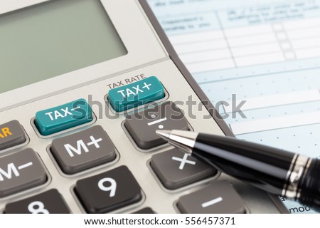 Calculator with tax botton