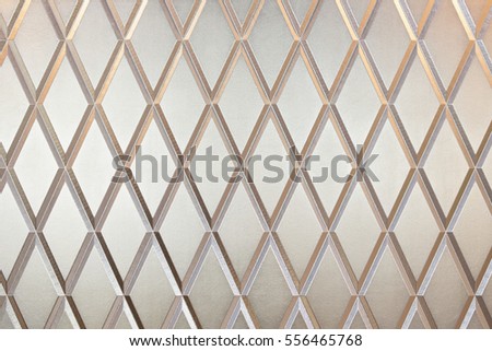 Creative diamond texture / pattern wall decoration made by leather panel.