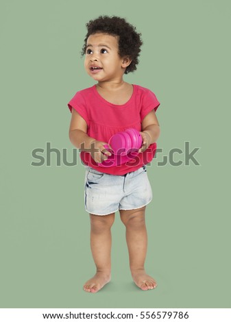 Child Cheerful Studio Portrait Concept