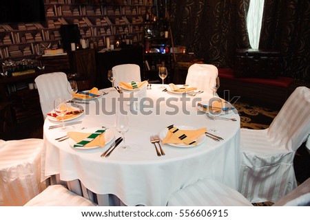 wedding banquet in a restaurant - wedding decorations