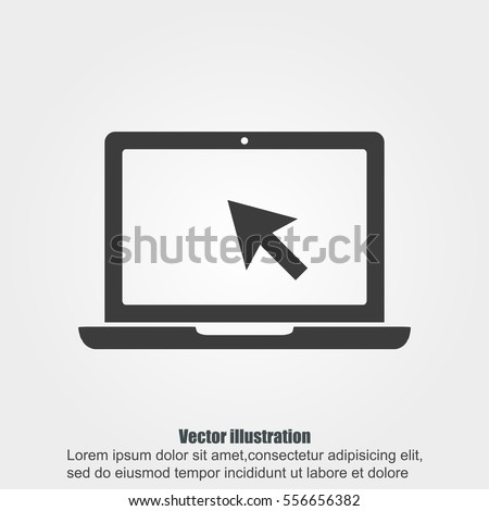 Laptop vector icon Royalty-Free Stock Photo #556656382