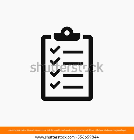 checklist icon. One of set web icons Royalty-Free Stock Photo #556659844