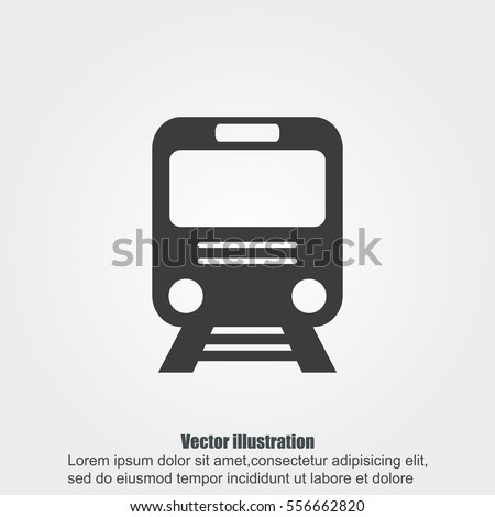 Train vector icon Royalty-Free Stock Photo #556662820