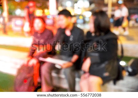 Picture blurred  for background abstract and can be illustration to article of Business People Meeting