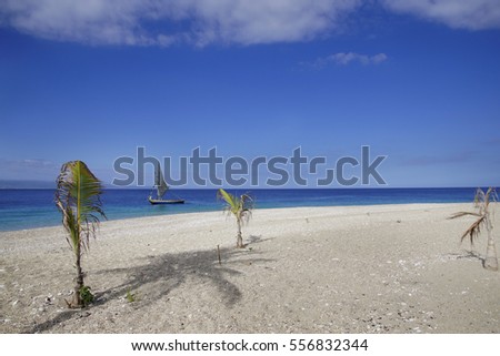Seascape, paradise beach, Montrouis, Haiti                               