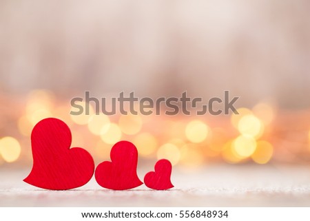Valentines day greeting card. Red heart on the gray background.