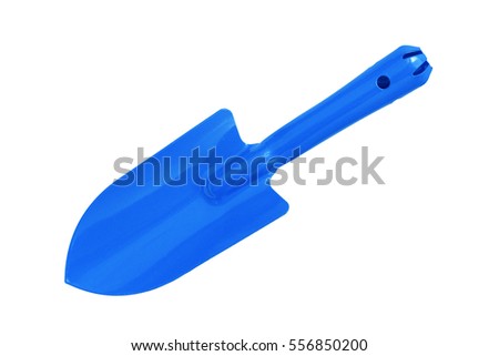 New shovel for garden work isolated on white background
