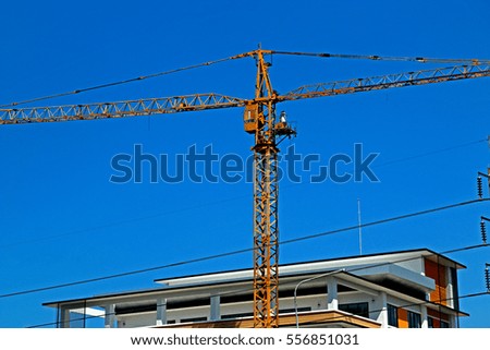Construction crane for building