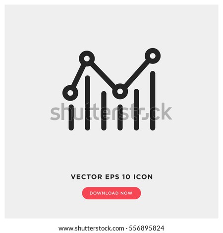 statistics vector icon, infographic chart symbol. Modern, simple flat vector illustration for web site or mobile app Royalty-Free Stock Photo #556895824