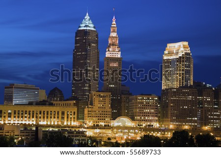 Cleveland, Ohio - seen late evening