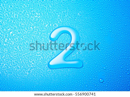 Alphabet water letter 2