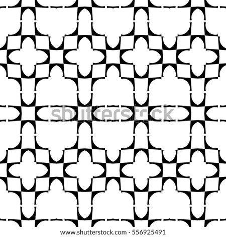 Design seamless monochrome geometric pattern. Abstract grid background. Vector art