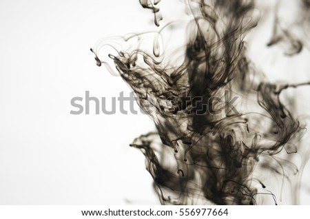 Abstract background ink of cuttlefish dissolved in water