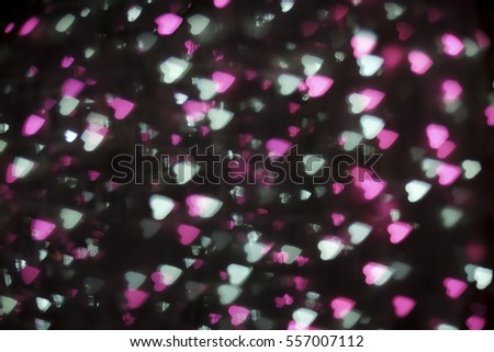  heart Colorful bokeh background