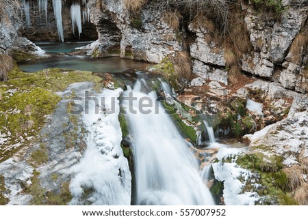 Waterfalls and ice water games - Winter