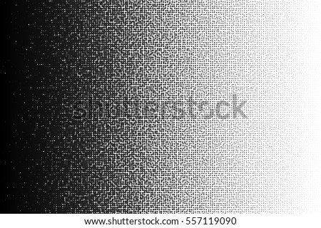 Vector halftone gradient pattern made of dots with randomized circles. Vector. Royalty-Free Stock Photo #557119090