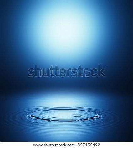 Ripple of the surface of the water Royalty-Free Stock Photo #557155492