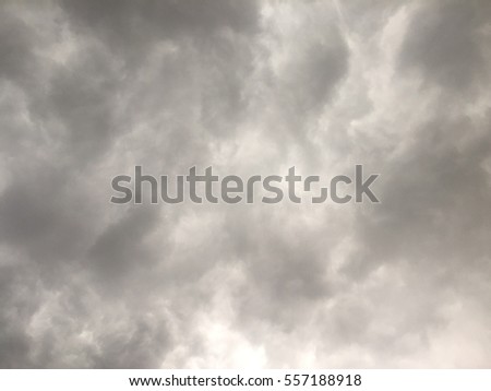Cloudy skies before a storm Royalty-Free Stock Photo #557188918