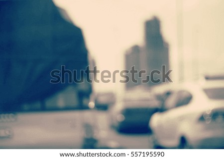 Blurred abstract background of Traffic