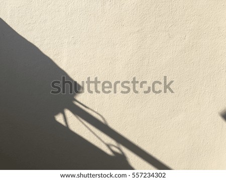 contrast shadow of the on a white wall background