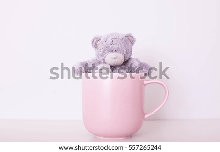 mug and teddy