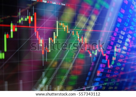 financial business graph chart analysis stock market graph background
