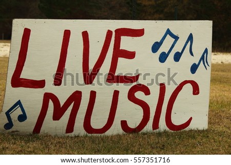 LIVE MUSIC SIGN
