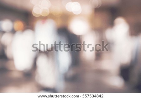 Blurred abstract retail store background