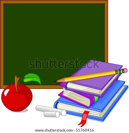 Back to School Design Elements, isolated on white background