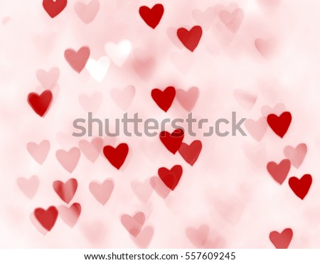 Blurred hearts. Valentines day background Royalty-Free Stock Photo #557609245