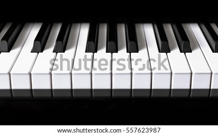Piano and Piano keyboard Royalty-Free Stock Photo #557623987