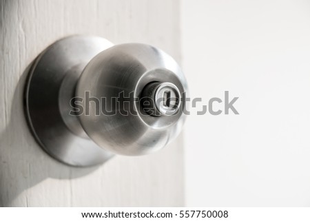 Door knob conceptual image, close up