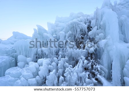 Frozen waterfalls

