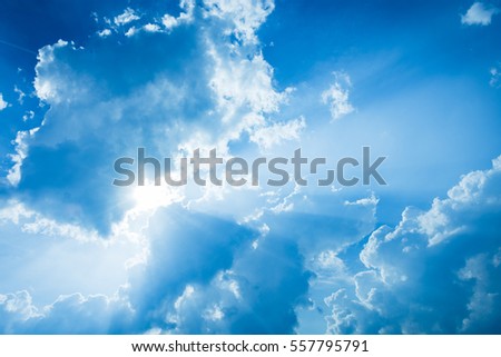 Cloudy Blue Sky, perfect for backgrounds, texts, etc
