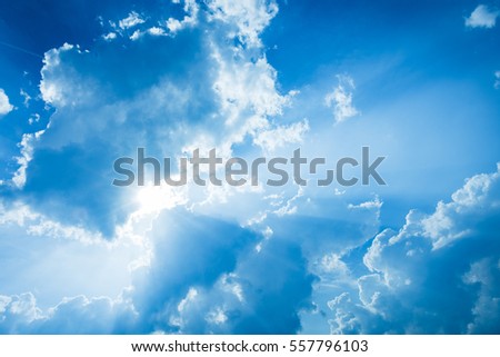 Cloudy Blue Sky, perfect for backgrounds, texts, etc