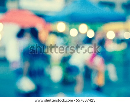 Picture blurred  for background abstract and can be illustration to article of people in festival