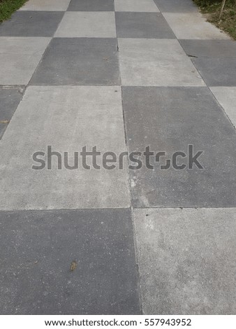 tiles concrete cement floor pathway in public outdoor park