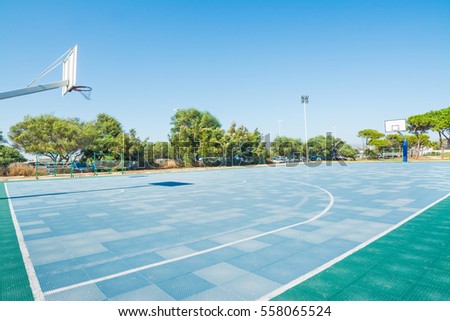 Basketball court in Cagliari, Sardinia