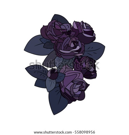 Elegant vector flowers clip art