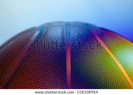 Colorful basketball ball