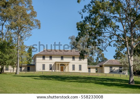 Old Government House Parramatta, New South Wales, Australia.  The house is located in Parramatta Park. Royalty-Free Stock Photo #558233008