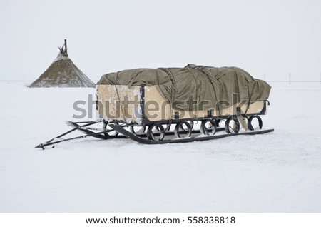 The sled , away chum