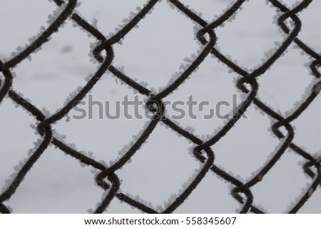 fence mesh winter inei close