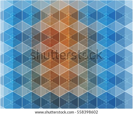Vector - Abstract decorative background with triangular polygons