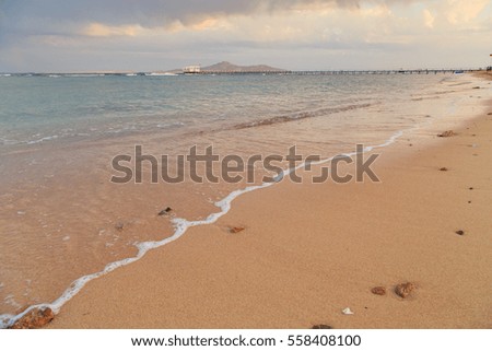 Coast sea and sand