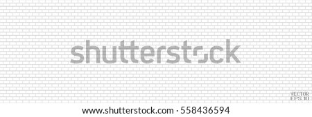 Abstract Black and White Structural Brick Wall. Panoramic Solid Surface. Vector Illustration Royalty-Free Stock Photo #558436594
