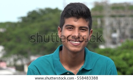Hispanic Teen Boy  Royalty-Free Stock Photo #558483388