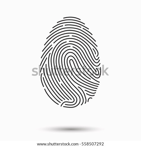 Fingerprint Scan Icon Royalty-Free Stock Photo #558507292