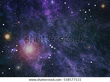 Starry outer space background texture .Deep space